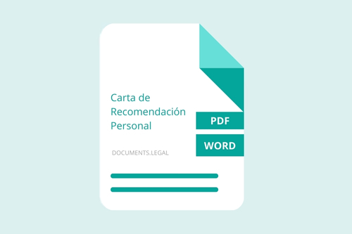 carta de recomencacion personal